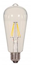  S8611 - 7 Watt ST19 LED; Clear; Medium base; 2700K; 800 Lumens; 120 Volt; Carded