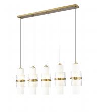  1946P-5L-MGLD - 5 Light Linear Chandelier