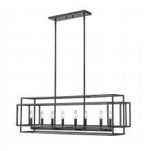  454-44L-MB - 8 Light Linear Chandelier