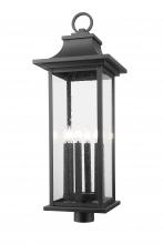  5017PHXLR-BK - 6 Light Outdoor Post Mount Fixture