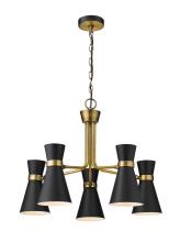  728-5MB-HBR - 5 Light Chandelier