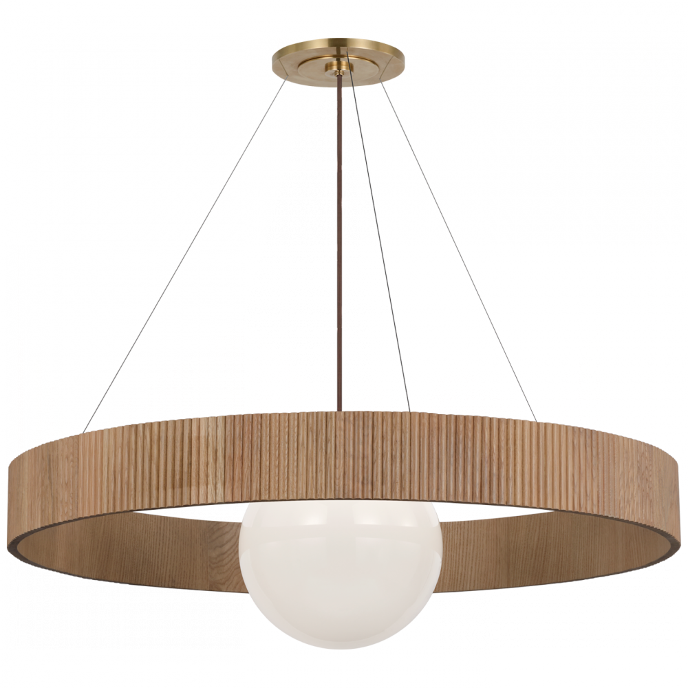 Arena 53" Ring and Globe Chandelier