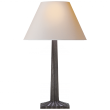  CHA 8707AI-NP - Strie Fluted Column Table Lamp