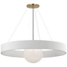  WS 5001HAB/WHT-WG - Arena 42" Ring and Globe Chandelier