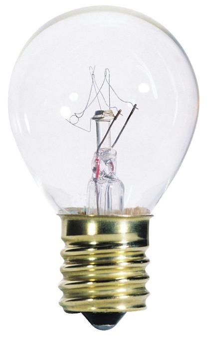 10W S11 Incandescent Clear E17 (Intermediate) Base, 130 Volt, Card