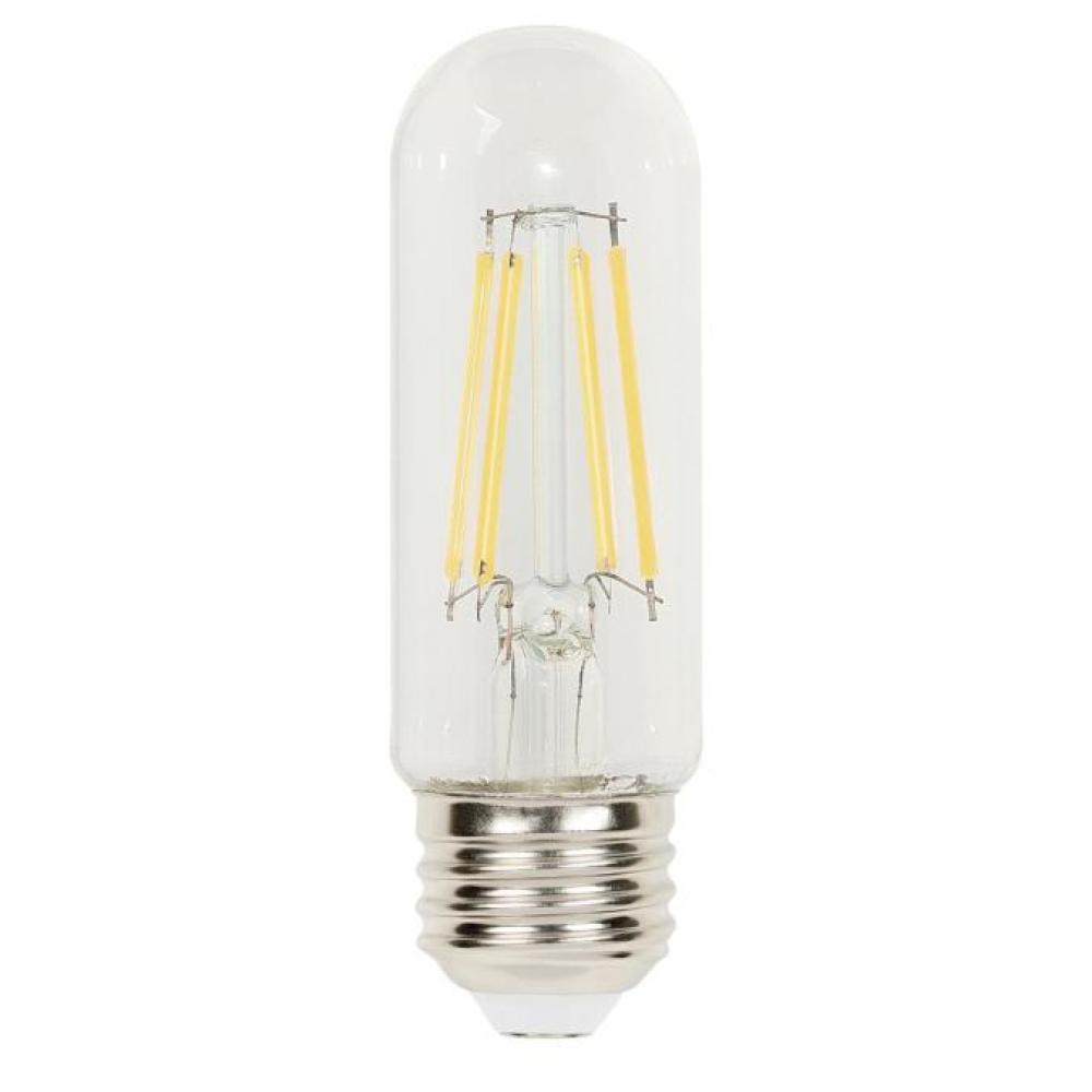 6.5W T10 Filament LED Dimmable Clear 2700K E26 (Medium) Base, 120 Volt, Box