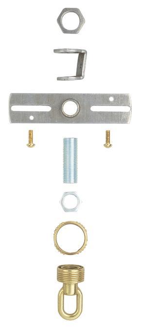 Screw Collar Loop Kit Antique Brass Finish