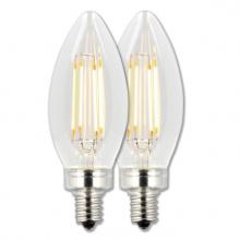  5062100 - 4.5W B11 Filament LED Dimmable Clear 2700K E12 (Candelabra) Base, 120 Volt, Card, 2-Pack