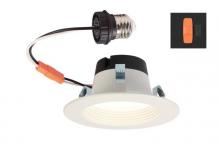  5140100 - 6.5W Recessed LED Downlight with Color Temperature Selection 4 in. Dimmable 2700K, 3000K, 3500K,