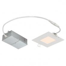  5187000 - 10W Slim Square Recessed LED Downlight 4" Dimmable 3000K, 120 Volt, Box