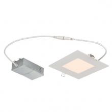  5191000 - 12W Slim Square Recessed LED Downlight 6" Dimmable 3000K, 120 Volt, Box
