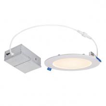  5202200 - 12W Slim Recessed LED Downlight Color Temperature Selection 6 in. Dimmable 2700K, 3000K, 3500K,