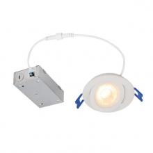  5212100 - 7W Gimbal Recessed LED Downlight Color Temperature Selection 3 in. Dimmable 2700K, 3000K, 3500K,