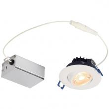  5213000 - 7W Gimbal Recessed LED Downlight 3" Dimmable 3000K, 120 Volt, Box
