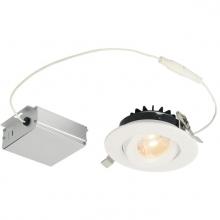  5214000 - 12W Gimbal Recessed LED Downlight 4" Dimmable 2700K, 120 Volt, Box