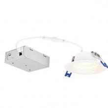  5237000 - 12W Deep Baffle Recessed LED Downlight with Color Temperature Selection 4 in. Dimmable 2700K, 3000K,