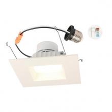  5247000 - 14W Square Recessed LED Downlight with Color Temperature Selection 5-6 in. Dimmable 2700K, 3000K,