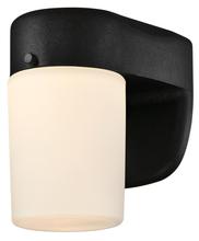 6106700 - Dimmable LED Wall Fixture with Dusk to Dawn Sensor Black Finish Frosted Opal Glass