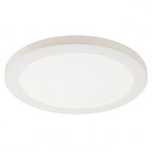  6133300 - 12 in. 22W Dimmable LED Flush with Color Temperature Selection White Finish White Acrylic Shade