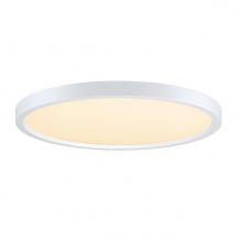  6133500 - 15 in. 30W Dimmable LED Flush with Color Temperature Selection White Finish White Acrylic Shade