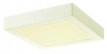  6205000 - 9 in. 14W LED Flush White Finish Frosted Polycarbonate Panel