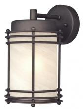  6230700 - Wall Fixture Oil Rubbed Bronze Finish White Alabaster Glass