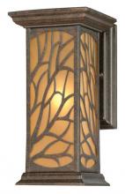  6315000 - Wall Fixture Victorian Bronze Finish Amber Frosted Glass