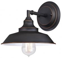 6343500 - 1 Light Wall Fixture Oil Rubbed Bronze Finish with Highlights