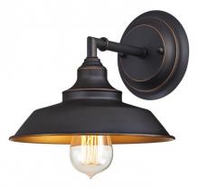  6344800 - 1 Light Wall Fixture Oil Rubbed Bronze Finish with Highlights