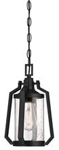  6347600 - Pendant Matte Brushed Gun Metal Finish Clear Seeded Glass