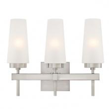  6353200 - 3 Light Wall Fixture Brushed Nickel Finish Frosted Glass