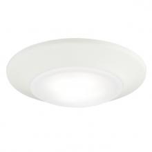  6364400 - 6 in. 12W LED Surface Mount White Finish Frosted Lens, 5000K