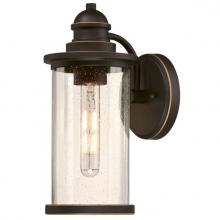 6373900 - Wall Fixture Oil Rubbed Bronze Finish with Highlights Clear Seeded Glass