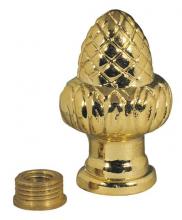  7013300 - Acorn Knob Lamp Finial Brass Finish