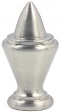  7016400 - Modern Acorn Lamp Finial Brushed Nickel Finish