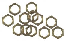  7017200 - 12 Hex Nuts Solid Brass
