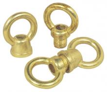  7025000 - Two 1" Diameter Female and Male Loops Brass Finish