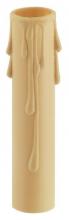 7036800 - Two 4" Plastic Candle Socket Covers Tan Drip