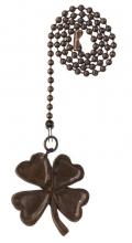  7762600 - Antique Bronze Finish Four Leaf Clover Pull Chain