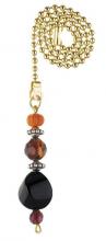  7762800 - Burgundy & Orange Beads Pull Chain