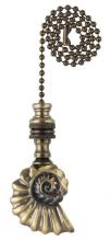  7764500 - Antique Brass Finish Shell Pull Chain