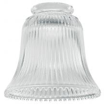  8125800 - Clear Ribbed Bell Shade
