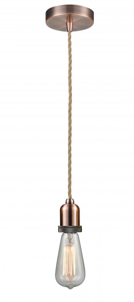 Whitney - 1 Light - 2 inch - Antique Copper - Cord hung - Mini Pendant