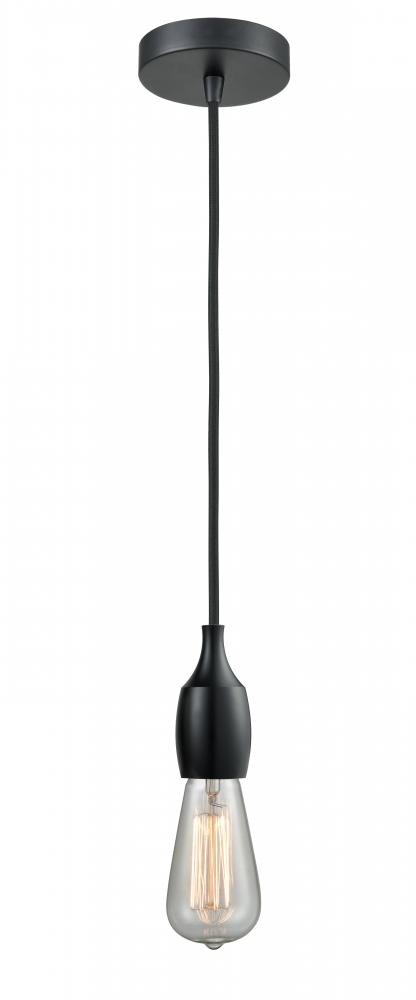 Chelsea - 1 Light - 2 inch - Matte Black - Cord hung - Mini Pendant
