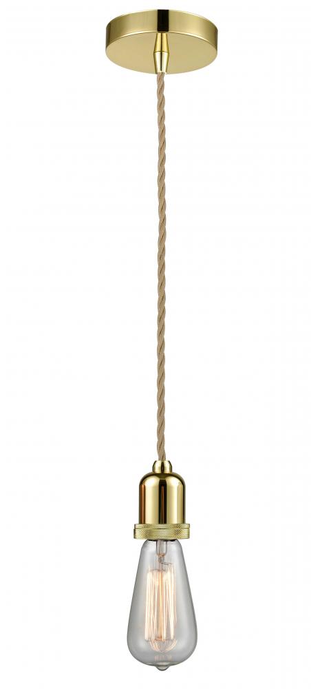 Whitney - 1 Light - 2 inch - Gold - Cord hung - Mini Pendant
