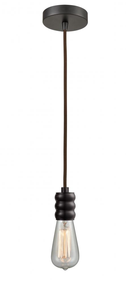 Gatsby - 1 Light - 2 inch - Oil Rubbed Bronze - Cord hung - Mini Pendant