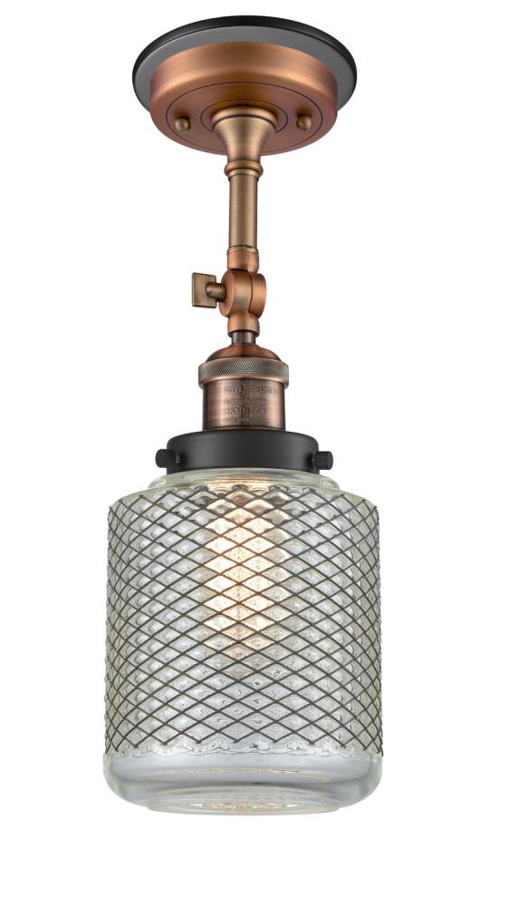 Stanton - 1 Light - 6 inch - Antique Copper - Semi-Flush Mount