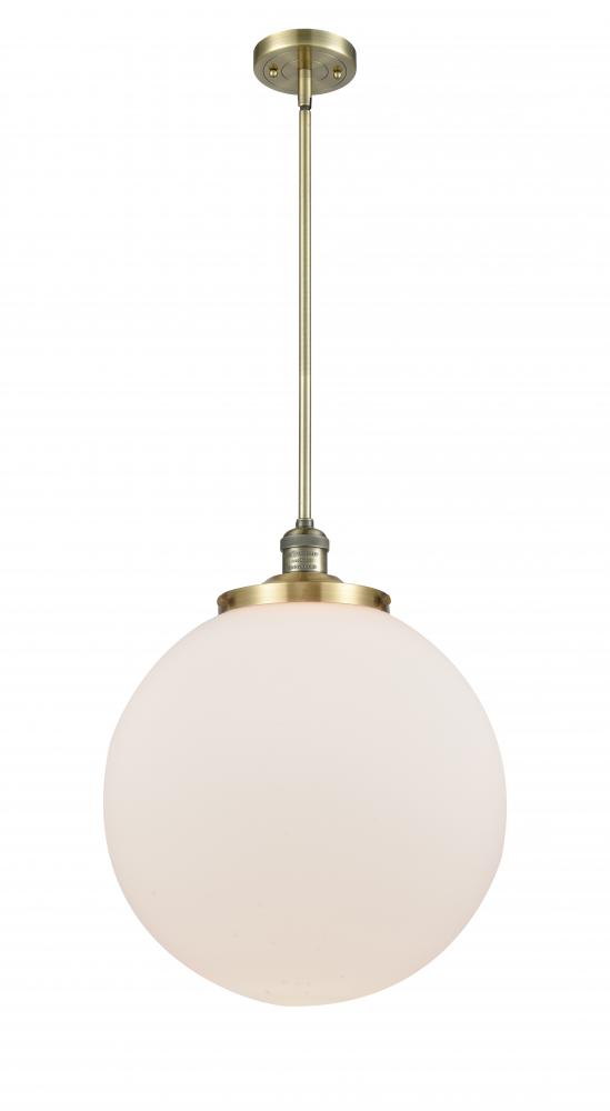 Beacon - 1 Light - 16 inch - Antique Brass - Stem Hung - Pendant