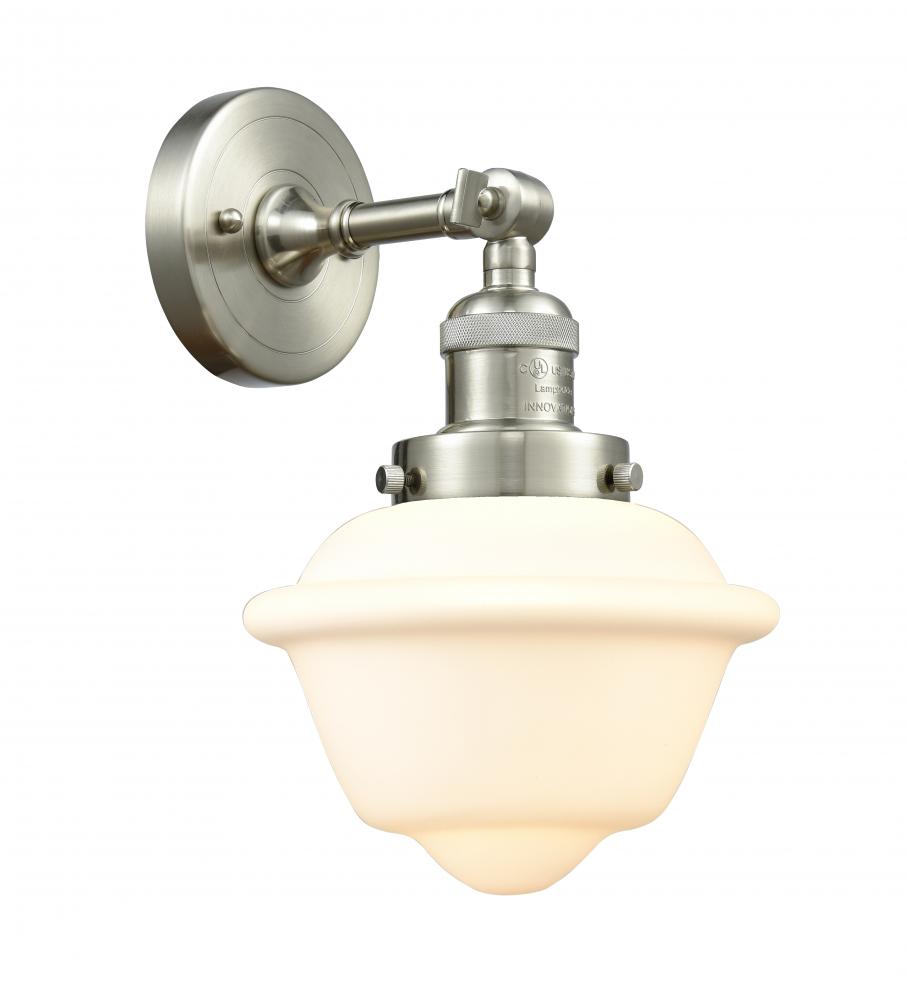 Oxford - 1 Light - 8 inch - Brushed Satin Nickel - Sconce