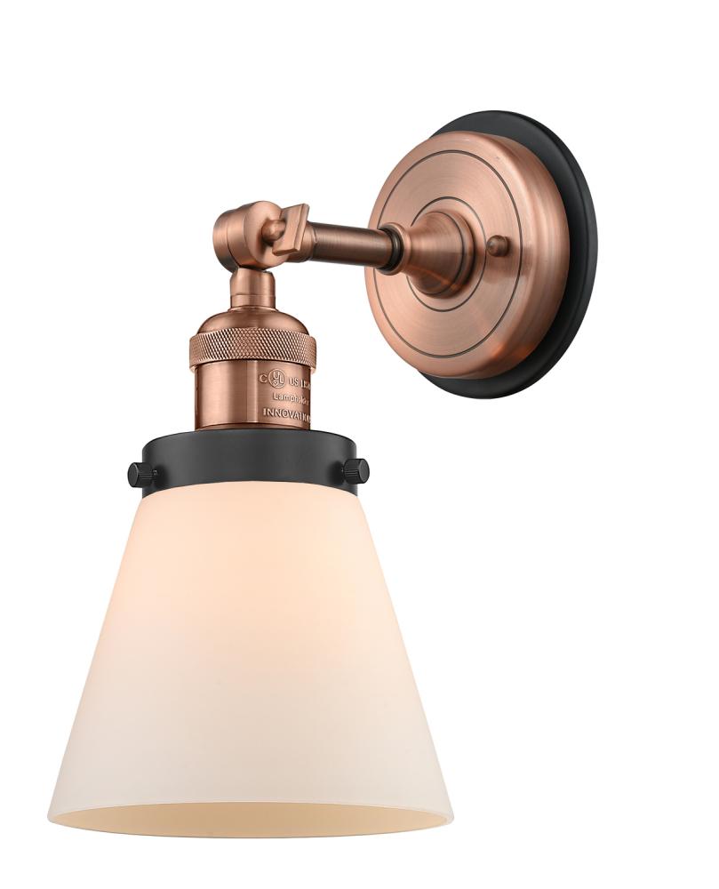 Cone - 1 Light - 6 inch - Antique Copper - Sconce